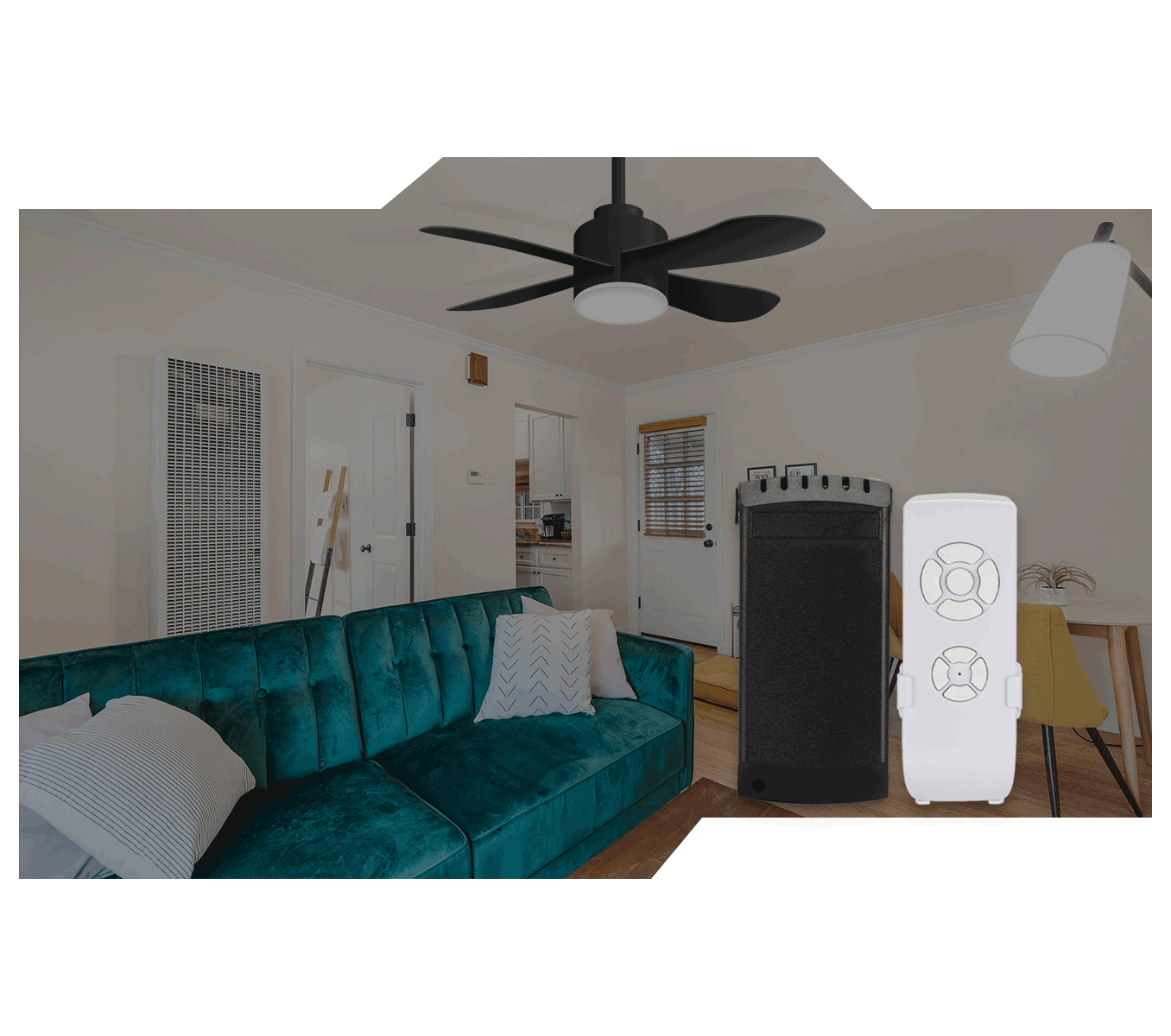 Tuya Smart Life Ceiling Fan Controller WIFI Fan Light Kit With RF Remote  Control APP Speed Switch Dimmer Work With Alexa Google